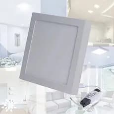 Painel Plafon LED Sobrepor Quadrado 12W / 18W / 24W – Branco Frio 6000K