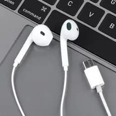 Fone de Ouvido Tipo-C USB-C com Microfone – Alta Qualidade de Som Compatível com Android e IOS