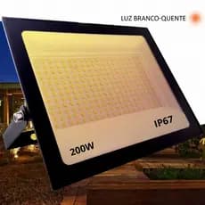 Refletor Led Branco Quente Bivolt Ip67 200w | 400w | 600w