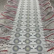 KIT Com 200 peças  Led Modular LED 12V 3 LEDs 1.5W – IP67 | Branco Frio ou Branco Quente