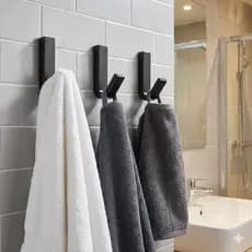 Kit com 3 Suporte Ganchos com Adesivos Fortes para Parede Suporte Resistente para Toalhas de Banheiro e Cozinha