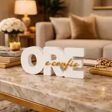 Enfeite Decorativo e decoração para sala cozinha pendente Ore e Confie Decoração Escritório e Quarto