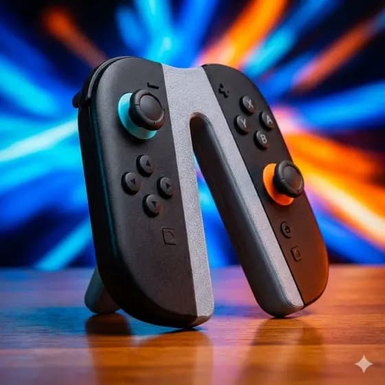 Grip Ergonômico para JoyCon Nintendo Switch Controle Gamer Confortável Antiderrapante