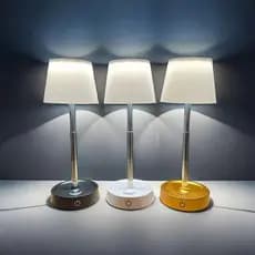 Abajur Recarregável Telescópico Touch Lâmpada de Mesa Recarregável Multifuncional USB