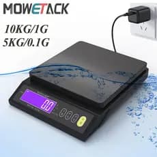 Balança Eletrônica Digital De Cozinha De 5kg/10kg Multifuncional De Aço Inoxidável Com Display LCD