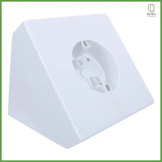 Kit De Suporte De Montagem De Ventilador De Teto De Plástico Branco Para Tetos Catedral Angulares Uso Doméstico dachwanl
