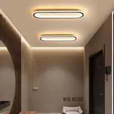 AIMI Lâmpada De Teto Luminaria Trilho Moderna Nórdica Minimalista Luz De Corredor Sala De Estar Luz Decorativa De Teto