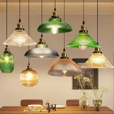 Luminária Pendente Vidro Sala De Jantar Sala De Estar Lustre Boho Chic lustre Sala Jantar Lampu Gantung Ruang Tamu