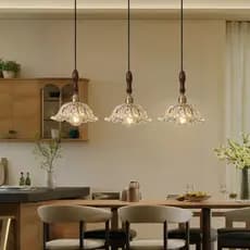 Luz Pendente De Vidro Retro Restaurante Lustre Led Decoração Para Casa Sala Estar Quarto Lâmpada Cabeceira