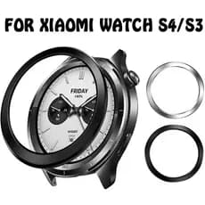 Para Xiaomi Relógio S3 S4 Moldura Anel Capa Smartwatch Plásticos Protetor Casos Anti-Risco Escudo Acessórios