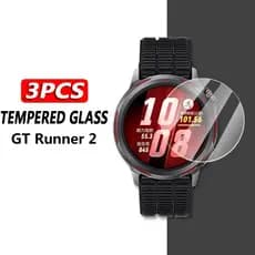 3 Pçs Vidro Temperado Para Huawei Relógio GT Runner 2 Smartwatch Protetor De Tela HD Anti-Risco Filme Acessórios