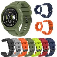Pulseira E Capa De Silicone Para Huami Amazfit T-Rex 3 Pro 44mm Smartwatch De Relógio rex3