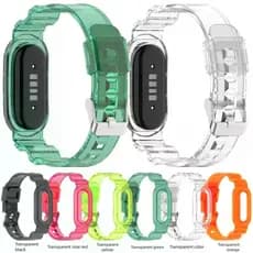 Pulseira Glacier TPU Para Google Fitbit Air Transparente Capa À Prova De Choque