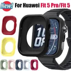 Capa Protetora Para Huawei Watch Fit 5 Pro/Fit5 Smartwatch Substituição Casos De Silicone Escudo Pulseira Acessórios