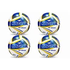 BOLA KAGIVA FUTSAL F5 BRASIL OFICIAL ORIGINAL KIT COM 04 UNIDADES
