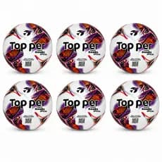 BOLA TOPPER SAMBA CAMPO OFICIAL ORIGINAL KIT COM 06 UNIDADES