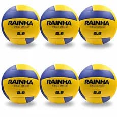BOLA RAINHA VOLEI OFICIAL 2.8 KIT COM 06 BOLAS ORIGINAL