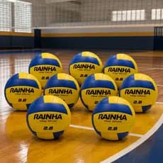 BOLA RAINHA VOLEI OFICIAL 2.8 KIT 08 BOLAS
