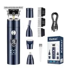 Máquina de acabamento 5 em 1  Profissional Kemei - 257 Bivolt 110v 220v  Portátil sem fio