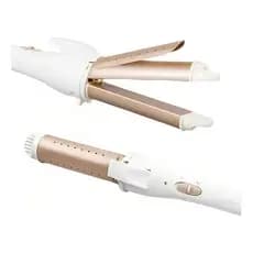 Prancha Chapinha E Modelador De Cachos Profissional 2 Em 1 Cor Dourado 127/220v