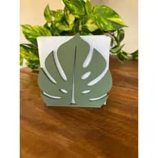 Porta Guardanapo Folha Monstera Costela de Adão Decoração Moderna para Mesa Posta
