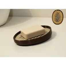 Saboneteira Folha Decorativa Premium Porta Sabonete com Drenagem Banheiro Moderno