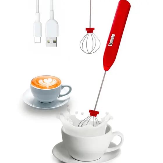 Mixer batedor de clara e Misturador de bebidas Mini Portátil Faz Espuma