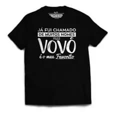 Camiseta PARA Vovô Presente Dia Dos Pai Frase Melhor Avô Do Mundo camisa manga curta algodão estampada envio rapido