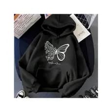 Blusa Moletom Algodão Feminino Algodão Premium Canguru Com Capuz Despojado Delicado Estampado Básico