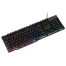 Teclado multimidia Gamer Semi Mecanico com iluminação RGB
