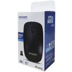 Mouse Sem Fio Qualidade 2.4 Ghz USB Preto MS-S22 Exbom
