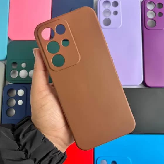 Capinha Colorida Para Realme C85  / Capa Case Silicone Aveludada Colorida Forrada (CF26)