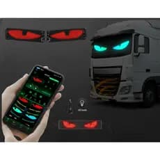 Luz De Olhos Para Caminhões Com Display Led Flexível Programável Dobrável Automobilístico