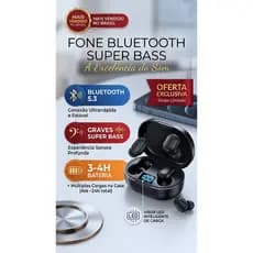 Fone de Ouvido Bluetooth 5.0 Sem Fio Case Com Display Digital TESTADOS 1 A 1 ANTES DO ENVIO