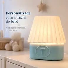 Luminária Infantil HexLumi Abajur Quarto Bebê Com Lâmpada Inclusa Filtro Vermelho Luz Quente