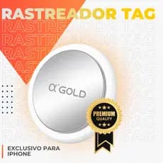 Kit 2 Smart Air Tag Rastreador Bluetooth para iPhone Localizador App iOS Objetos Perdidos/Pet A'GOLD