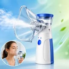 Inalador Portátil Mesh Nebulizador Asma Rinite Sinusite Silencioso Aparelho Inalação Infantil