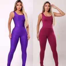 KIT 2 MACACÃO FITNES LONGO FEMININO ACADEMIA TREINO MUSCULAÇÃO