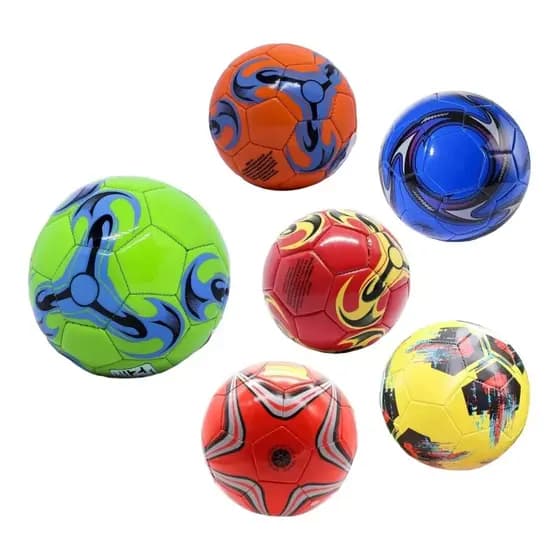 Bola de Futebol Infantil Tamanho N2 Quadra Treino Couro Sintético Brinquedo Esporte