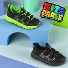 Kit 2 Pares Tênis Infantil masculino Escolar confotavel