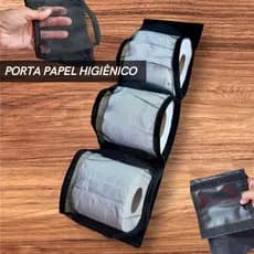 Porta Papel Higiênico Com Fixador em Velcro Para Banheiro ou Porta Toalha
