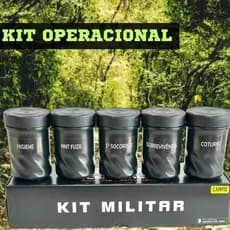 kit SOBREVIVÊNCIA Militar Para Campo Básico Soldado Cabo SGT e Curso Operacional