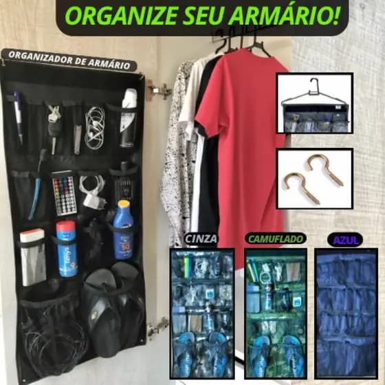 Organizador De Roupeiro/porta Sapateira de Armário Artigo utilidade