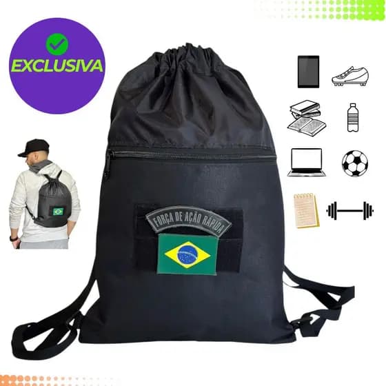 Mochila Estilo SACO Masculina Ou Feminina Para uso diário Academia Faculdade Trabalho Cabe Notebook