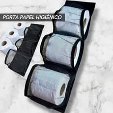 Porta Papel Higiênico Pendurável de Banheiro ou Parede Com Velcro