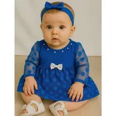 Vestido para Bebê de Renda Ana Clara