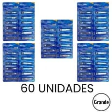 Kit 60 Cortador De Unha Grande 8cm Aço Inox Com Lixa Interna Manicure Pedicure