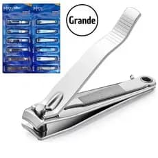Cortador De Unha Grande Com Lixa Aço inox Com Corrente Manicure Pedicure
