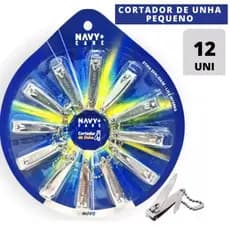 Kit 12 Cortador De Unha Com Lixa Interna Manicure Pedicure Aço inox
