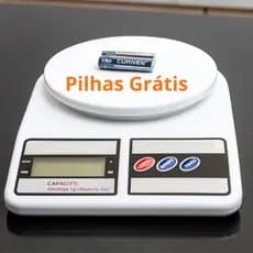 Balanca De Cozinha Digital Alta Precisao Com Pilhas Inclusas - 10Kg Nutrição e Dieta